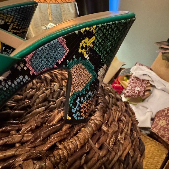 Green Multicolor Women's Shoes/heels - Picture 3 of 7